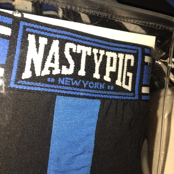 NASTY PIG Champ Jock Strap Black & Blue Medium - Picture 7 of 7